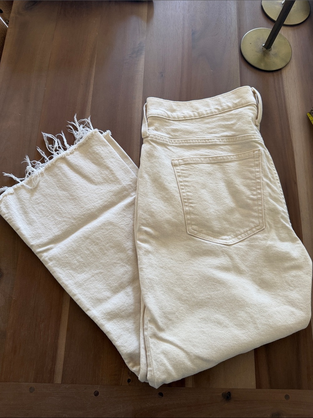 J. Crew Off-White/Beige 9 inch Demi boot crop  31